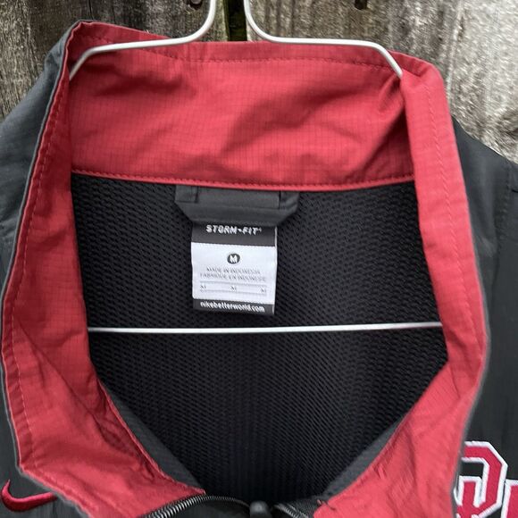 Nike OU Oklahoma Sooners Storm-Fit Windbreaker Full Zip Jacket Official Medium - Picture 8 of 16